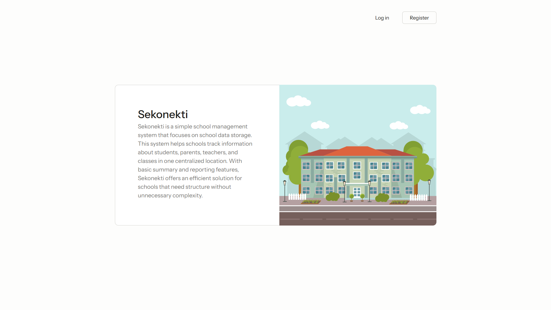 School Data Management 'Sekonekti'